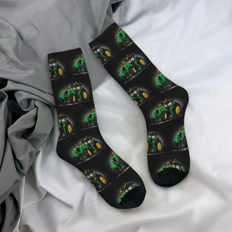 Harajuku Traktor Socken Männer Frauen warm 3D-Druck Sport Fußball Socken