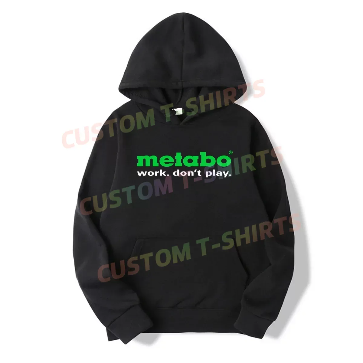 

Winter Oversized Essential Men Metabo Logo Work.don't Play. Hoodies Women Thermal Sportswear Long Sleeves Unisex M-5XL