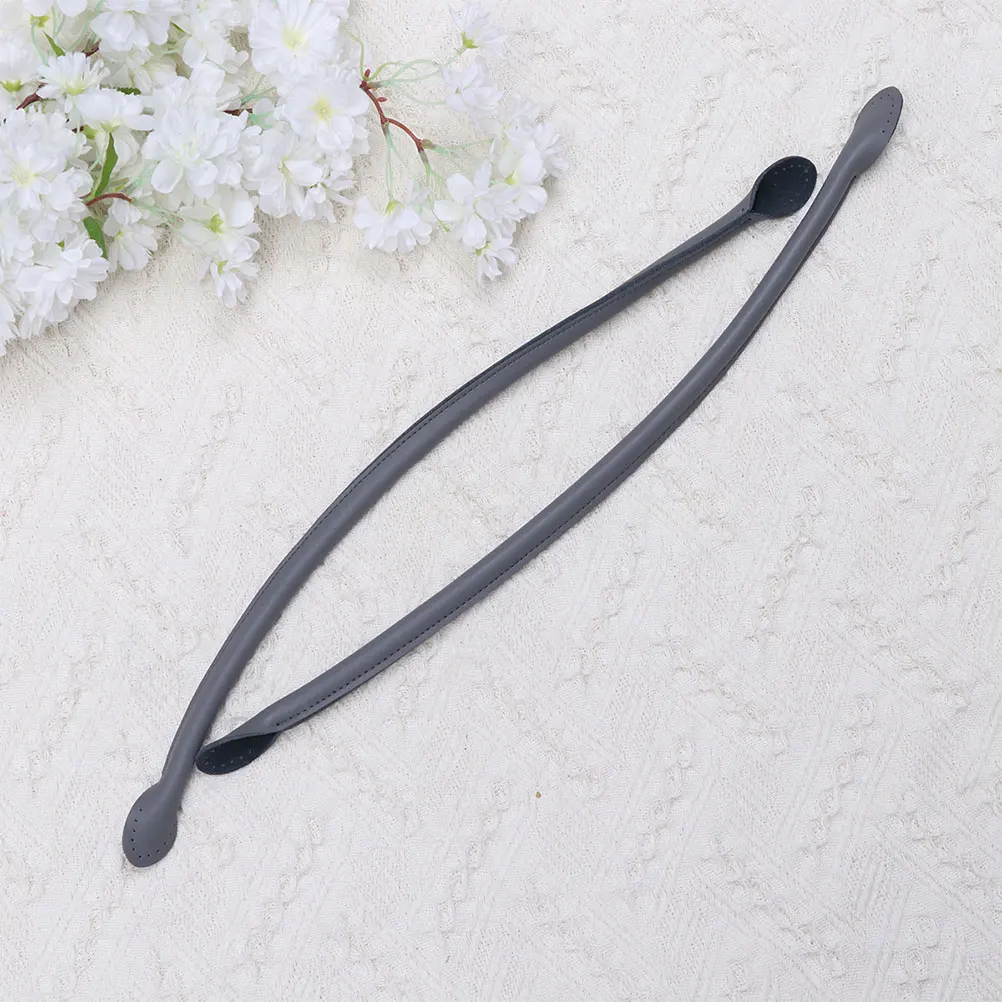 

1Pair Handheld Short Bag Strap 60Cm Handbag Strap DIY Tote Bag Replacement Dark Grey Strong Non-Crack Fashion