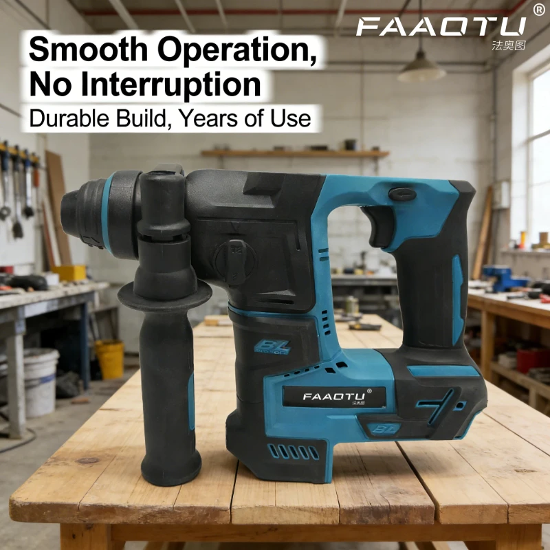 FAAOTU 140D Brushless Hammer Drill - MT Level, Ergonomic Design for DIY & Professional Use Compatible with MT batteries