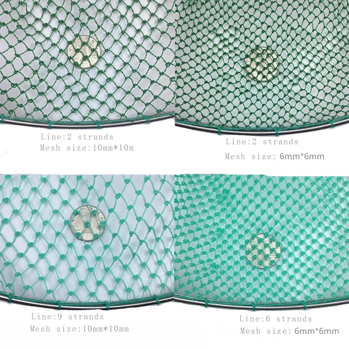 Red de aterrizaje de cabeza, red Turck de acero inoxidable sólido, red de pesca de malla pequeña, herramienta de pesca de inmersión, red fuerte de 20cm-35cm de diámetro - imagen 3