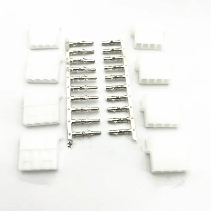 10 Set 5.08mm Connector Large 4 Pin Computer ATX IDE Power Connector Plug Male Female Housing + Male Female Terminal