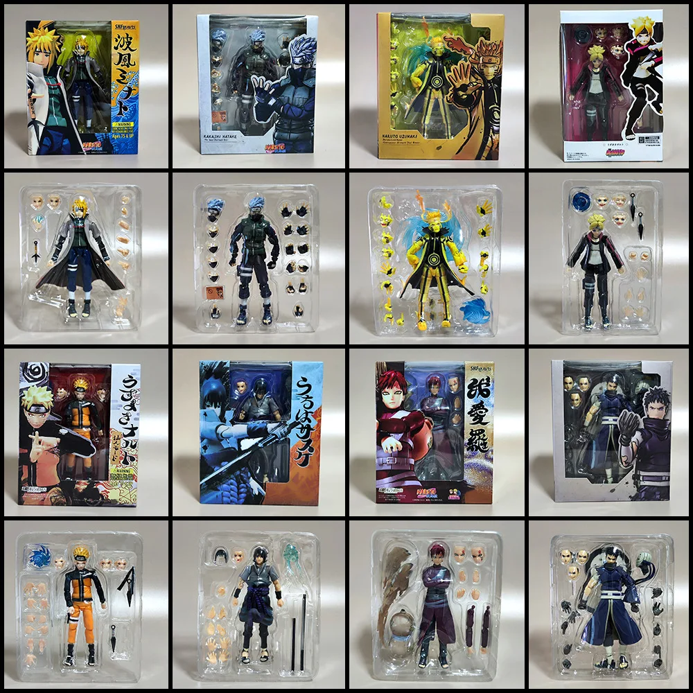 15cm Anime Naruto Shippuden Uchiha Madara Itachi SHF Kakashi Gaara colección figuras de acción de juguete