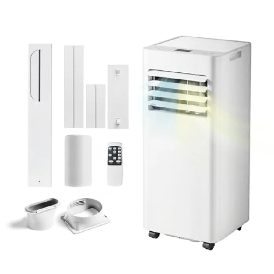 

Portable air conditioner with heat, 10020 BTU for cooling up to 450 sq.ft, 4-in-1 function cooling/heating/dehumidifying/fan,mi