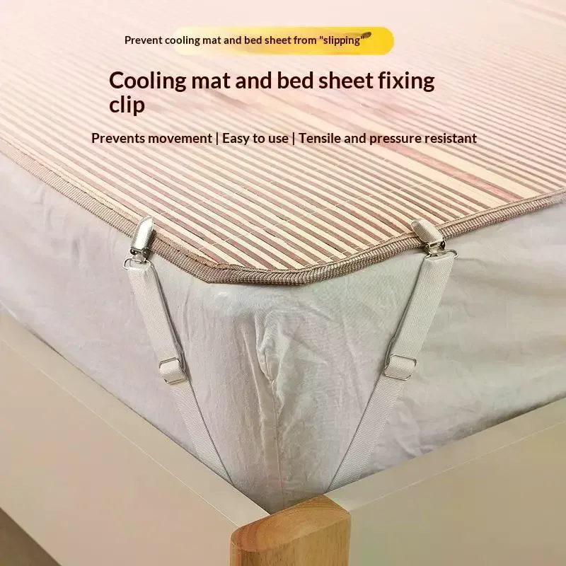 Bed Sheet Clips Adjustable Holder Straps Elastic Fitted Bedding Fasteners Home Hotel