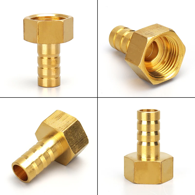 Pagoda connector 6 8 10 12 14mm hose barb connector, hose tail thread 1/8 1/4 3/8 1/2 inch thread (PT)brass water pipe fittings