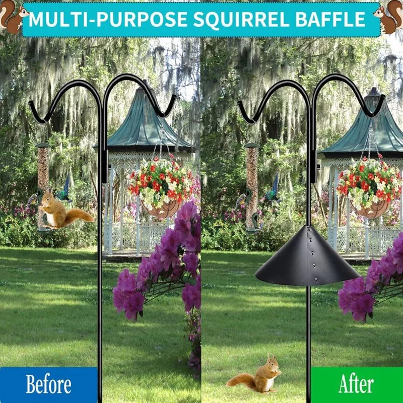 2Pack 18Inch Large Wrap Around Squirrel Baffle 2Pack 18Inch Squirrel Baffle For Outdoor Hanging Bird Feeders And Poles