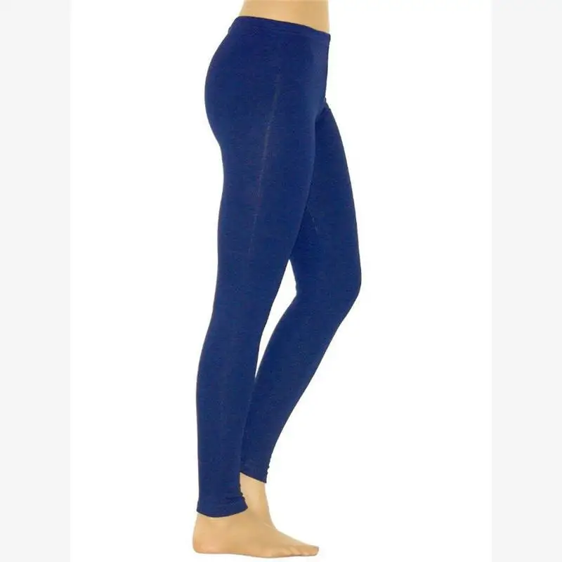 Leggings casual dimagranti per il sollevamento dell'anca da donna Vita medio-bassa Tessuto in PVC Pantaloni a strati base Cleanfit Sle per donne di mezza età