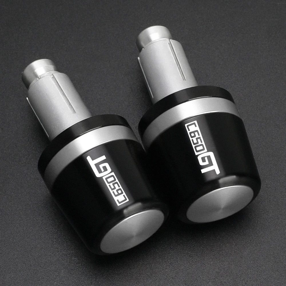 

High quality Motorcycle Handle Grip Handlebar Grips End cover Cap 7/8" 22mm For BMW C650GT 650 GT C650 2011 2017 2016 2015 2014
