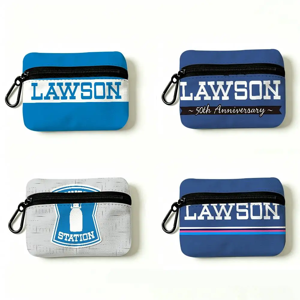 L-LAWSON Daily Carry Oxford Fabric Small Coin Purse Multi-use Storage Pouch For Keys Cards Coins