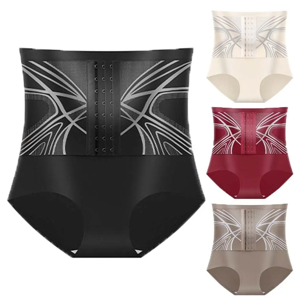 تنفس عالية الخصر التخسيس ملابس داخلية للتنحيف القطن المنشعب بعقب رفع ملخصات الملابس الداخلية مشبك سلس سراويل النساء يوميا