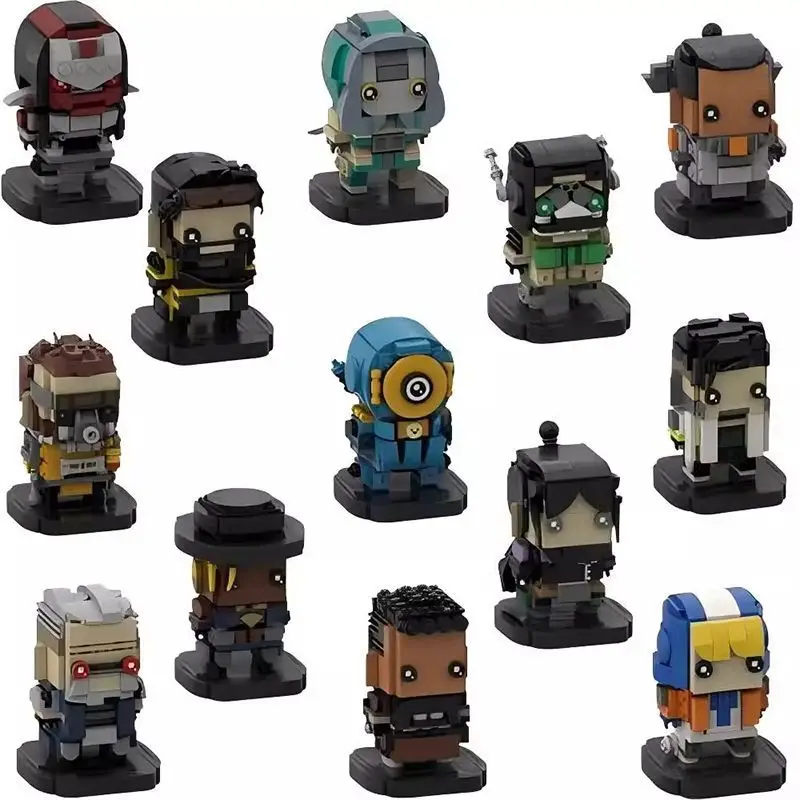

Конструктор Bricklink MOC по игре Apex Legends: персонажи Starry Sky Warrior, Octane, Loba, Valikili, Gibraltar — строительные блоки, игрушки для детей, подарки