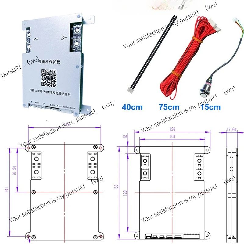 Smart Bluetooth Active Balance Li-Ion LiFePo4 LTO Battery 4S 8S 14S 16S 17S 20S 24S 12V 24V 36V 48V 200A 300A JiKong BMS