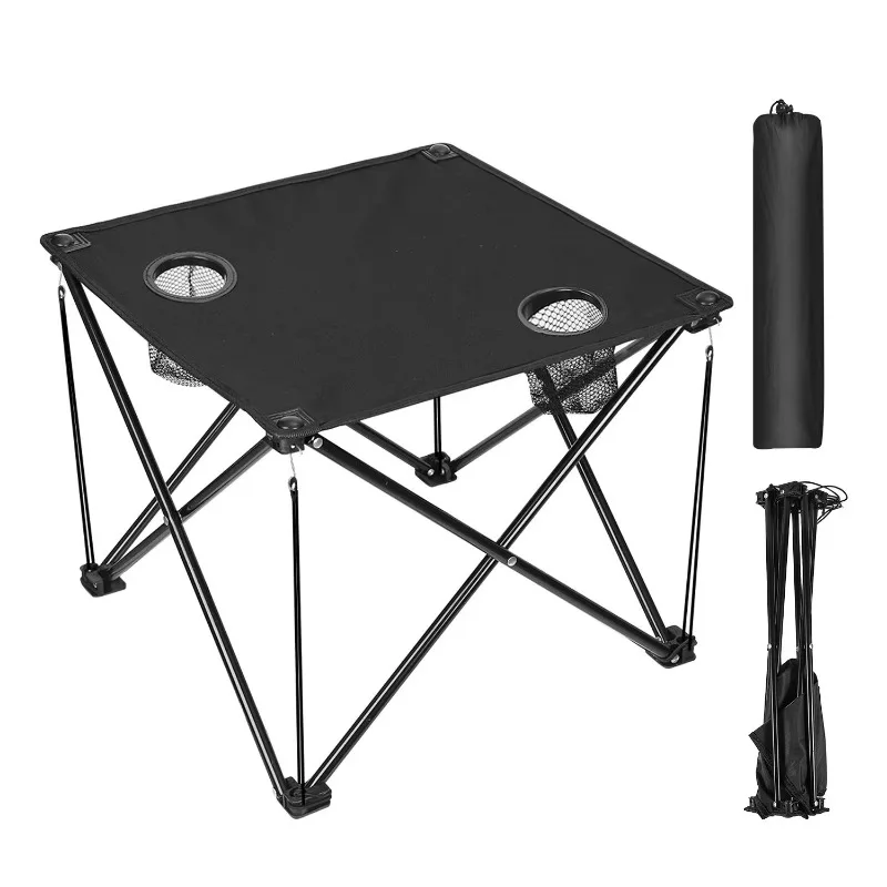 Portable foldable 1-piece camping table for outdoor picnics
