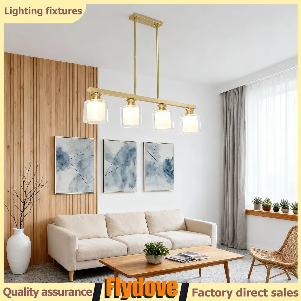 

Modern Real Copper Pendant Light LED Ceiling Light Nordic Living Room Bedroom Kitchen Dining Room Home Lighting Decoration Lamp
