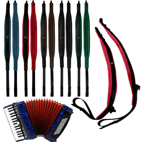 IRIN-Correa de acordeón de nailon, tela de terciopelo dorado, ajustable, Universal, 16-120, accesorios de música para teclado
