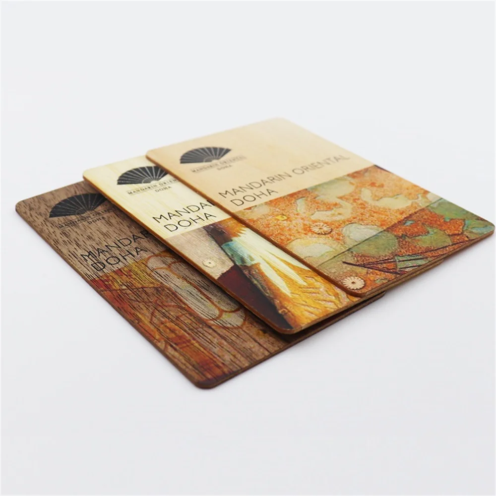 1Pc Wooden Card NFC 13.56MHZ RFID Tag 504Bytes 215Ntag Chip Membership Contactless Business Gift Social Recognition Lasercard