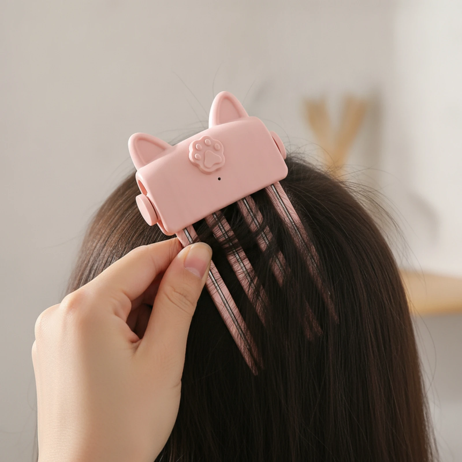 Fluffy Hairpin Curling Clips Electric Heated Rechargeable Bangs Curler Hair Roots Volumizing Clip Hair Styling Tool