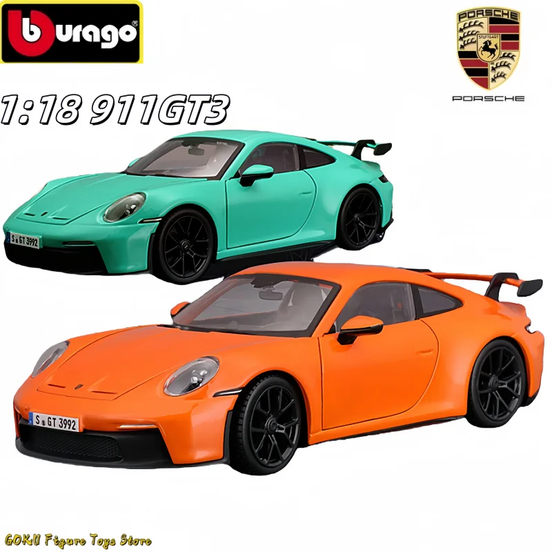 2024 Original Bburago 1:24 Porsche 911GT3 Dream Alloy Miniature Diecast Car Models Toy Gifts - Perfect Gift for Cars Enthusiasts