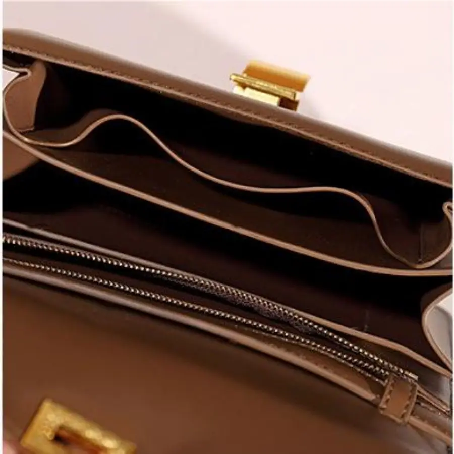 Borse a tracolla quadrate alla moda con capacità di borse a tracolla con chiusura a lucchetto per le donne