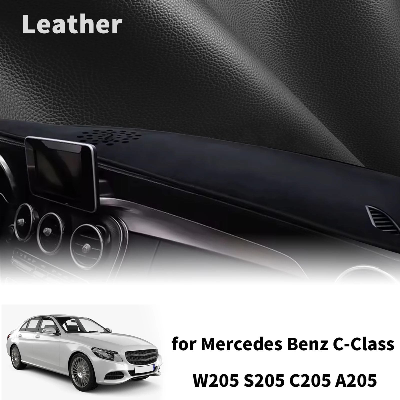 Коврик-накладка на приборную панель для Mercedes-Benz C-Class W205 S205 A205 C205 Coupe, защитный коврик от солнца, аксессуары