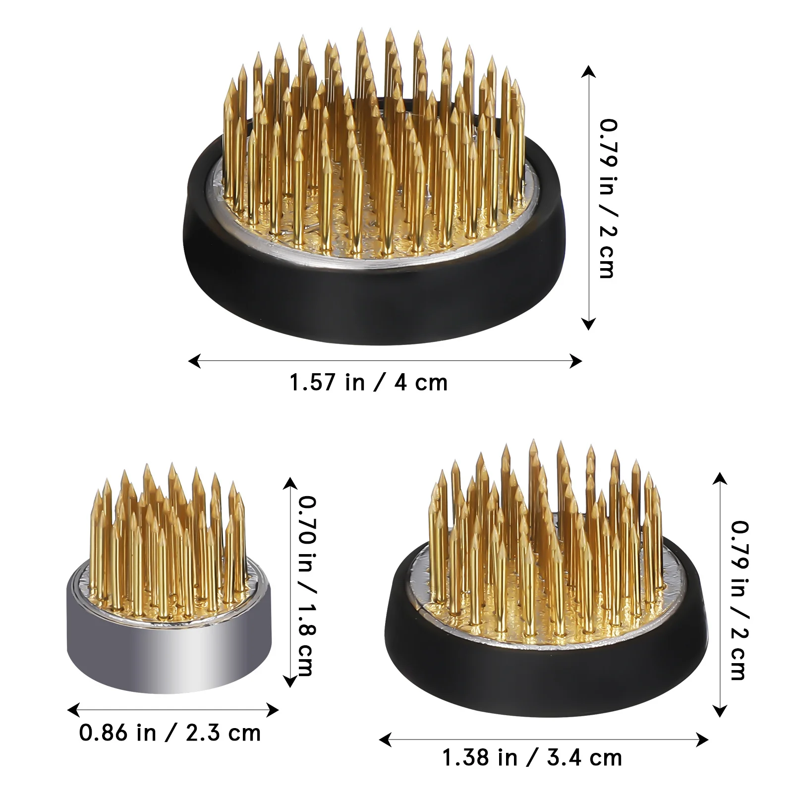 3 قطعة جيان شان قاعدة 23 مللي متر 34 مللي متر 40 مللي متر زهرة مستديرة الضفدع دبوس حامل لورشة ترتيب الأزهار ديكور المنزل تحديد الجذعية مستقرة