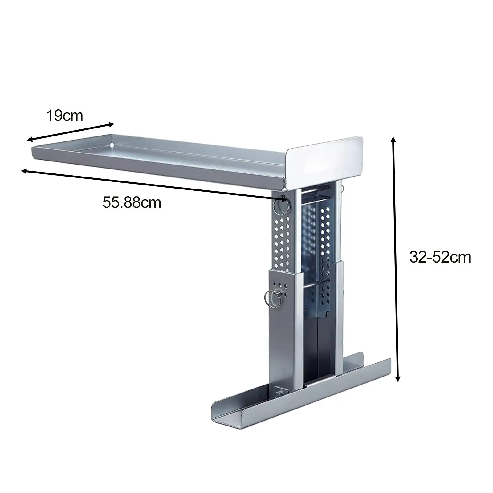 Nivelador de escalera de acero, estabilizador de altura ajustable para escaleras, herramienta de nivelación de Aide, escaleras individuales y de extensión