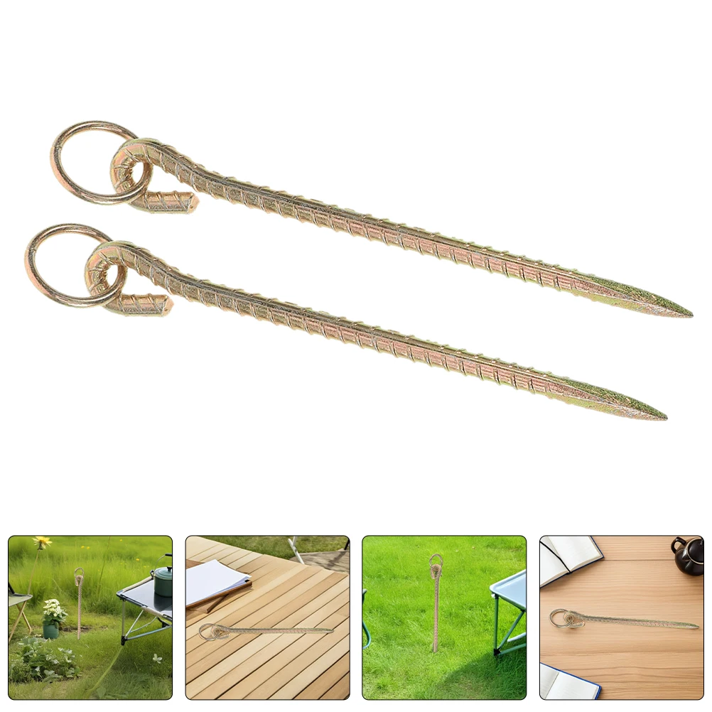 

3pcs Heavy Duty Anchor Metal Yard For Pet Tie-Out Cable Outdoor Chain Camping Spiral Ground Spike Cattle Sheep Goats Durable