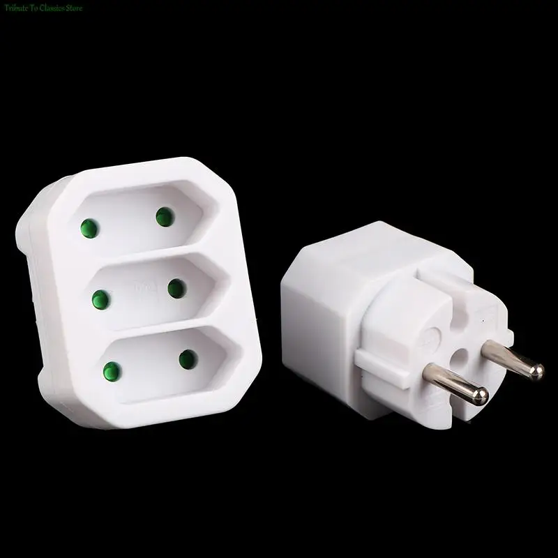 Wholesale 1PC EU Conversion Plug 1 to 2 / 1 to 3 Way European Standard Power Adapter Socket Travel Plugs AC 250V