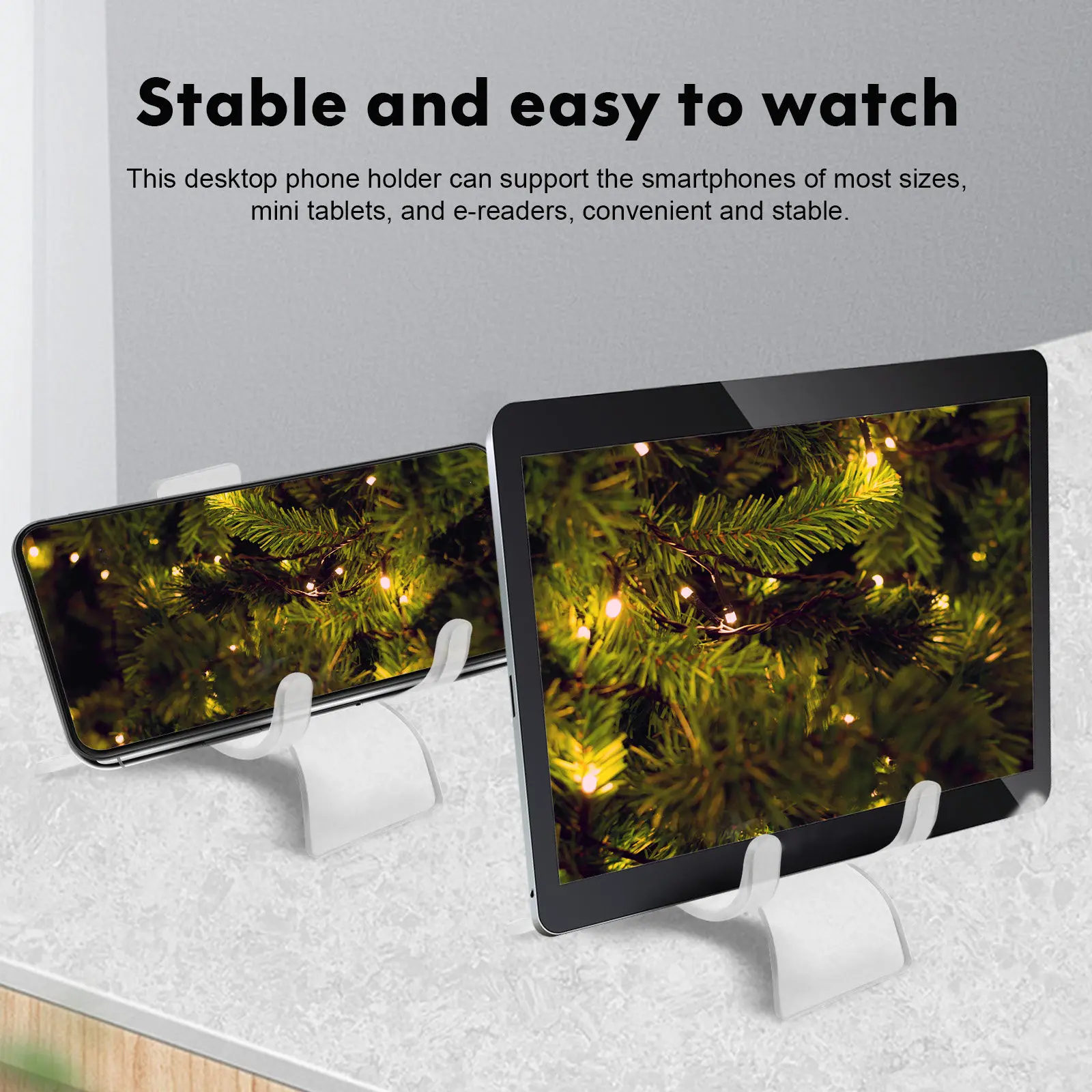 30Pcs Premium Acrylic Display Holder Transparent Sturdy Triangle Easel Stand for Rock Specimens Phone Support Small Collectibles