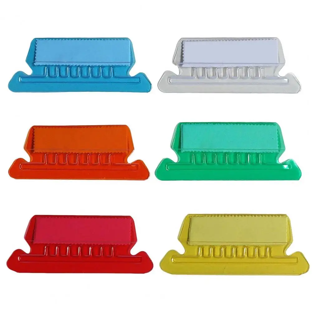Porte-étiquettes 120 pièces, ensemble de porte-étiquettes de conception grand angle pour dossiers de taille lettre, onglets, Inserts de couleurs mélangées transparentes, organiser