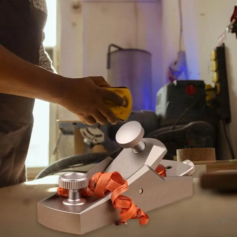 1Pc Woodworking Planer Mini Aluminum Alloy Hand Planer DIY Carpenter Tools European Flat Plane Bottom Edge Wood Trimming Plane