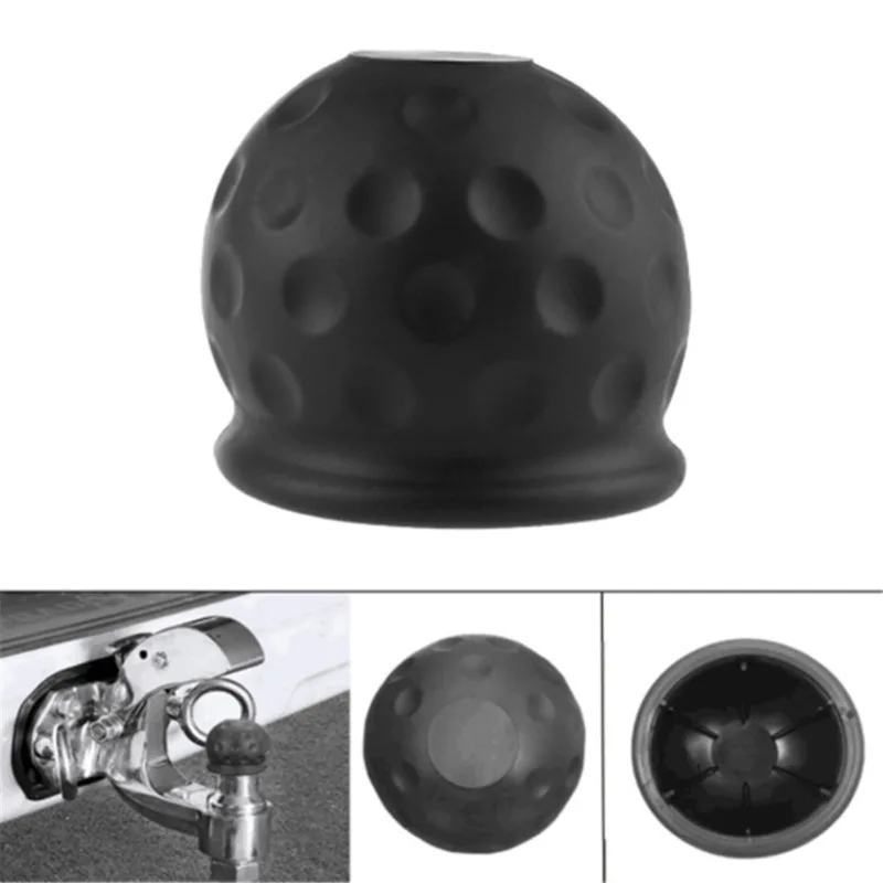 Universal Tow Bar Ball Cover Cap Trailer Ball Cover Tow Bar Cap Hitch Trailer Towball Protect Car Accessories