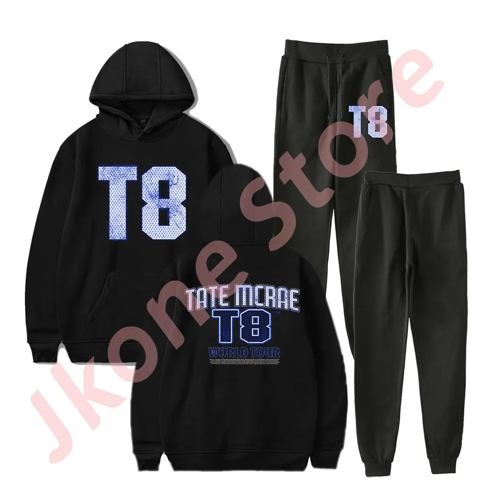 

Tate McRae Think Later World Tour Merch T8 Hoodies Jogger Pants Set Unisex Fashion Casual Streetwear