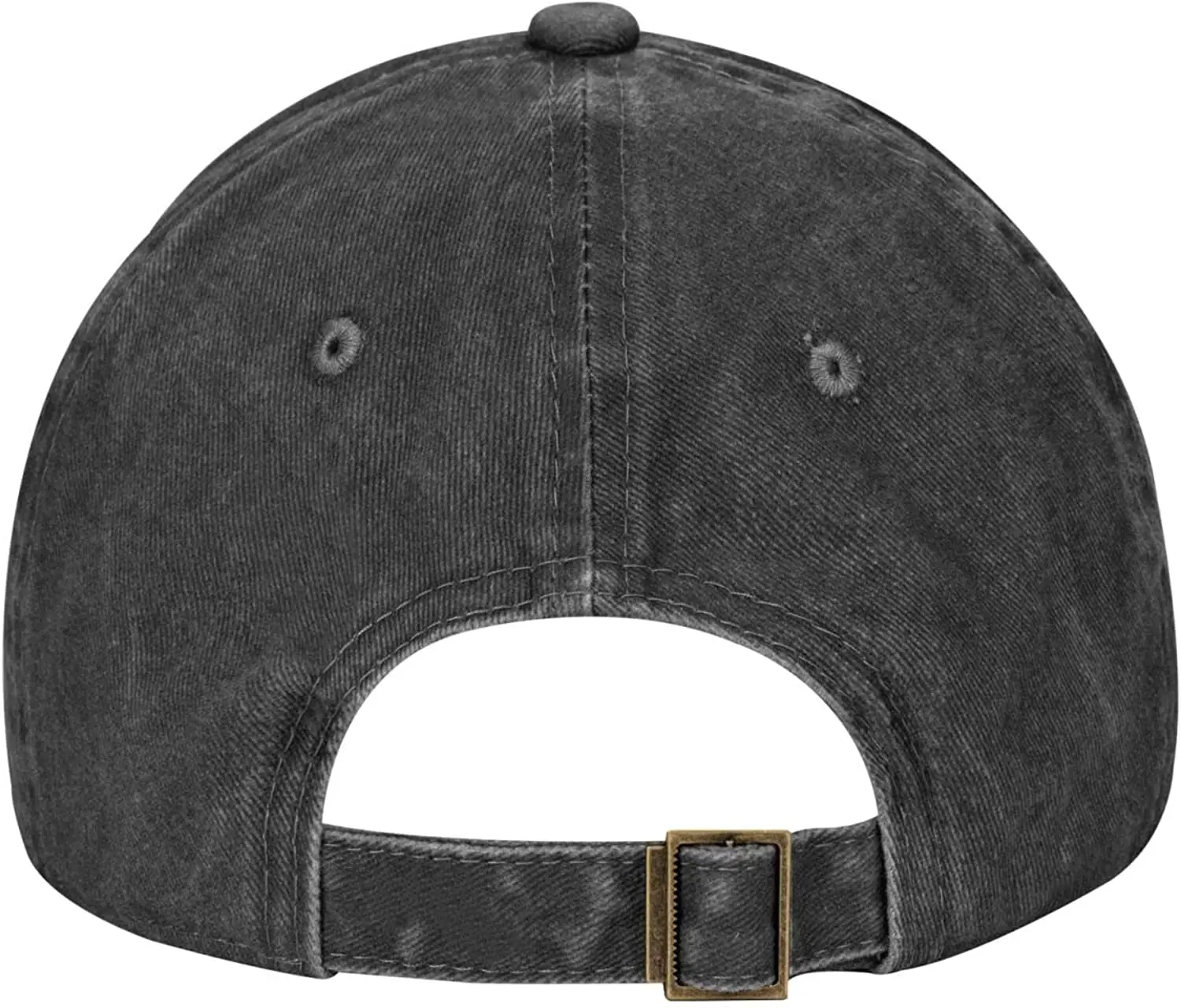 Golden Hair Dog Adjustable Baseball Hat Denim Ball Cap Cotton Washed Fashionable for Men Women