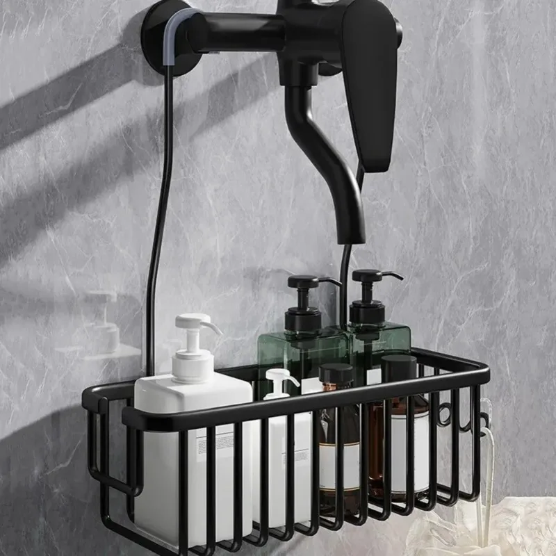 

Настенная корзина для хранения в душе из нержавеющей стали, без сверления, органайзер для ванной, полка для туалета