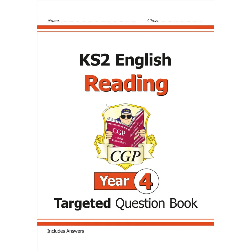 

KS2 English Targeted Question Book Reading Year 4 CGP Books Coordination Group Publications 9781789083576 Book