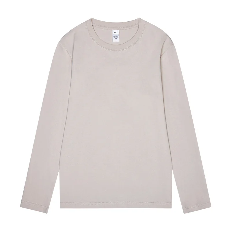 المرأة تي شيرت القطن الصيف طويلة الأكمام Harajuku الشارع الشهير تي شيرت فضفاض الكورية الداخلية قاع قميص بالجملة الصلبة القمم