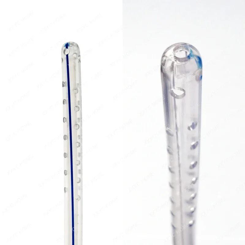 Disposable Abdominal Drainage Tube Medical Multifunctional D-Type Additive Flushing Silicone Catheter
