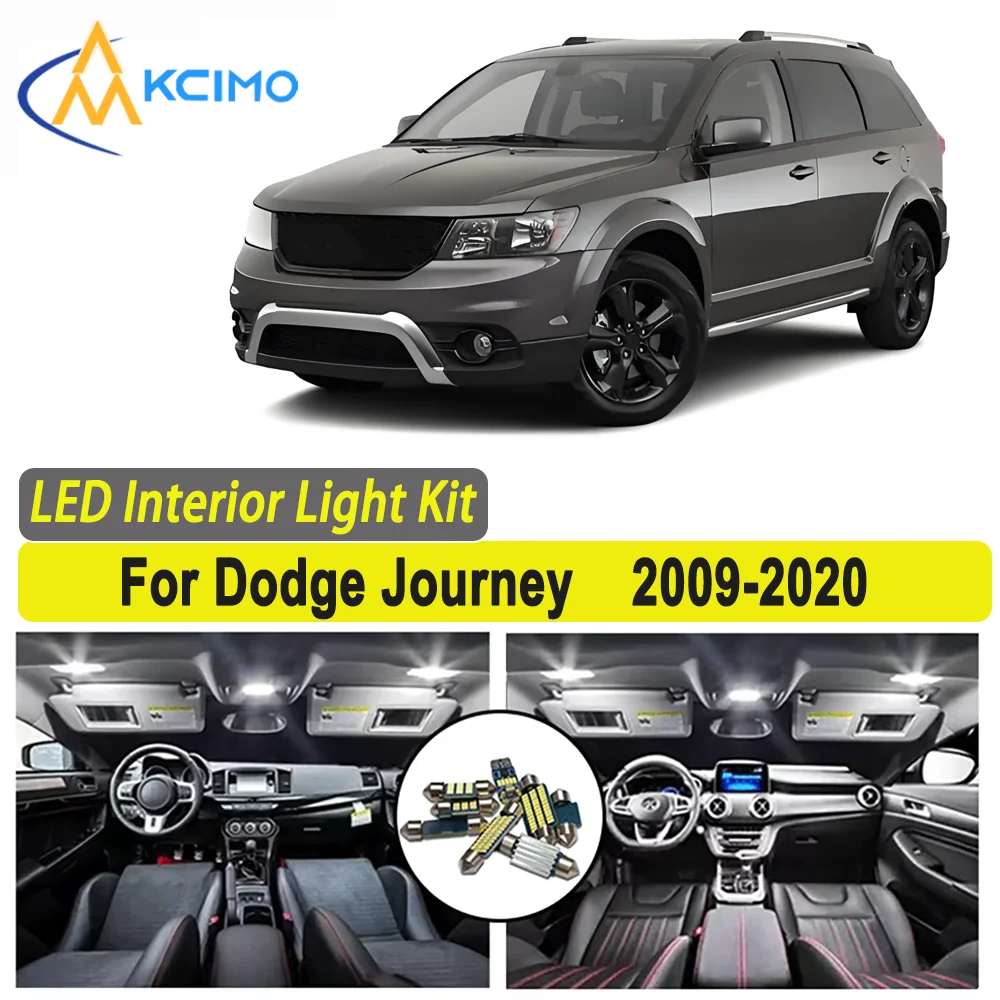 

Kcimo LED For Dodge Journey (2009-2020) Premium Bright LED Interior Dome Map Trunk Light Kit Car Led Lamps Car LED Lights Canbus