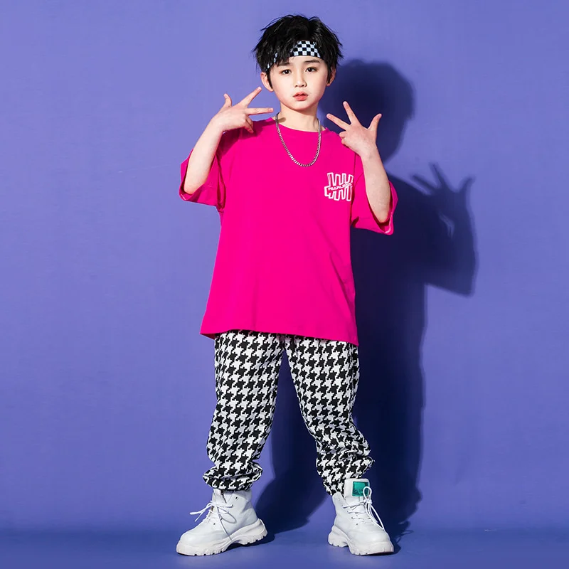 Children's hip-hop trendy clothes, boys' Drum Show Performance clothes, boys' Jazz Performance clothes