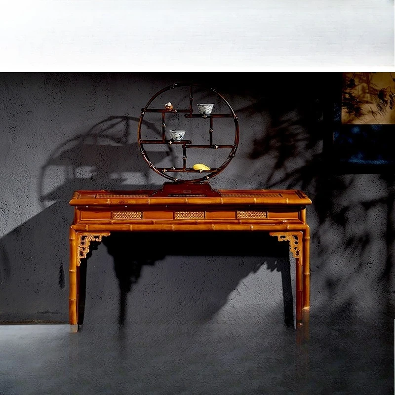

New Chinese-style flat-head case entrance table, living room, household classical Buddhist table