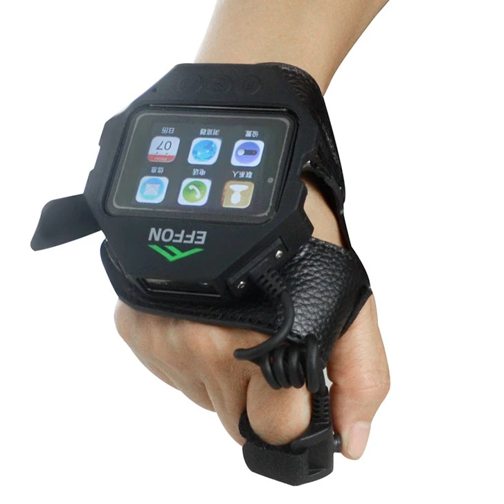 Android Handheld Wearable trigger ring barcode scanner reader and smartwatch 2 in 1 PDA EW02