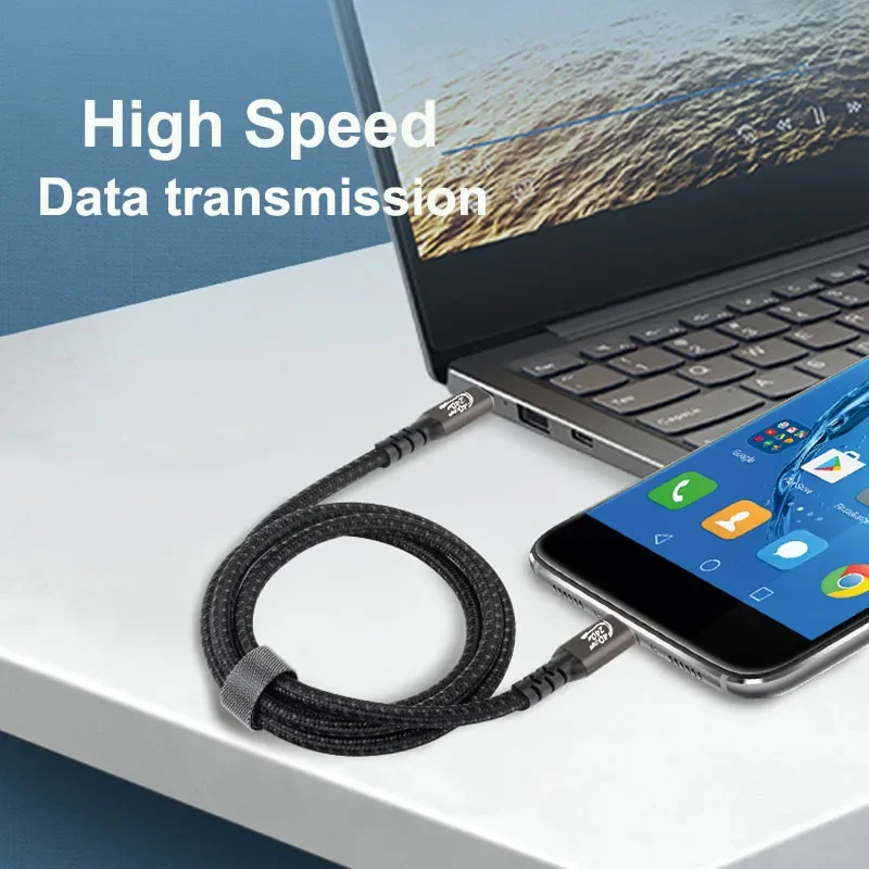 PD 240W Type C Fast Charging Cable USB4 QC4.0 40Gbps Data Cord 8K60Hz Video Cable Compatible with Thunderbolt 3 4 Laptop Phone