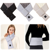 Electric USB Heated Scarf Neck Heating Pad 3 Temperature Adjustable Heated Neck Warmer Thermal Scarf for Outdoor Travel