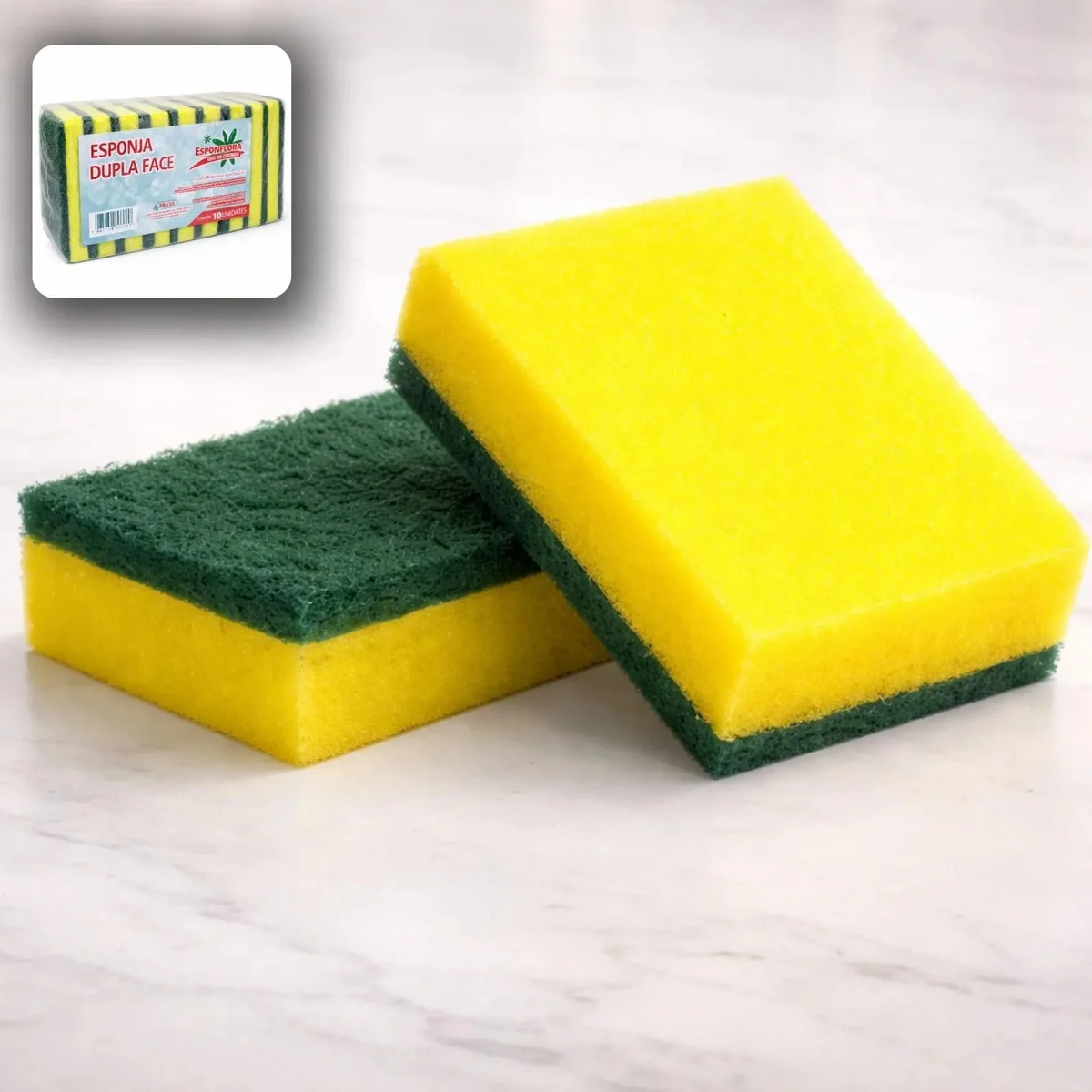 Highly Absorbent Double Sided Sponge Magic Kitchen Cleaning Tool Heavy Duty Rust Remover Scouring Pad for Pots Grease Household