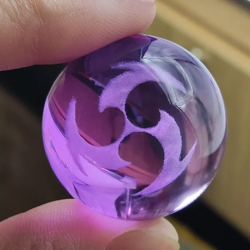 Genshin لعبة تأثير تأثيري عين الله ، الكرة الزجاجية الكريستالية ، إكسسوارات الدعامة ، الماء ، الرياح ، الرعد ، النار ، الصخور ، عنصر الجليد