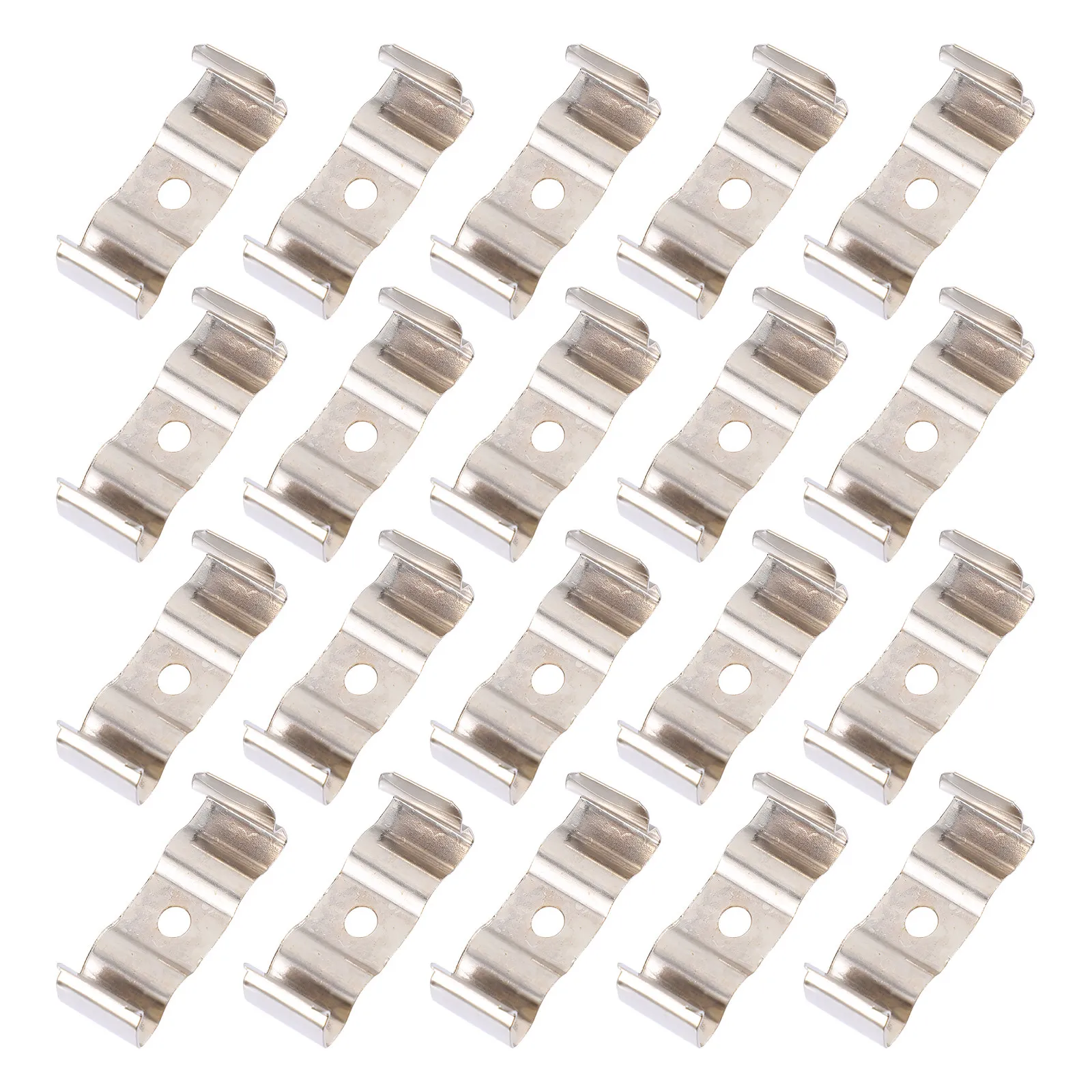 

100 шт. кронштейнов из марганцевой стали для светодиодных трубок, стабильные держатели для люминесцентных ламп, простая установка, долгий срок службы, для офиса