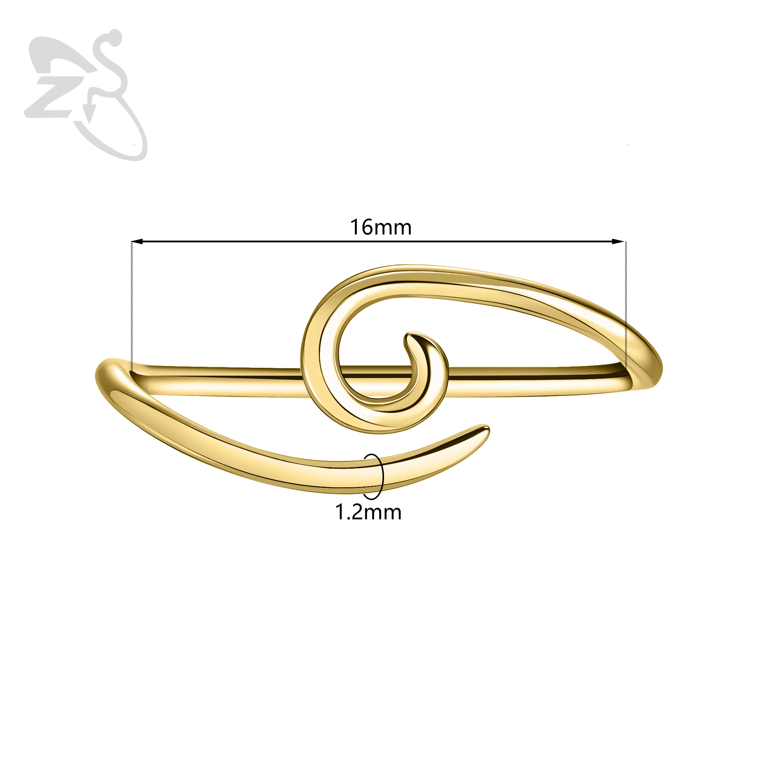 NONE ZS 1 STÜCK 16G 925 Sterling Silber Nasenstecker Damen Herren Hypoallergene Spirale Brücke Piercing Nasenloch Muschelpiercings 10/12/14/16 MM 9