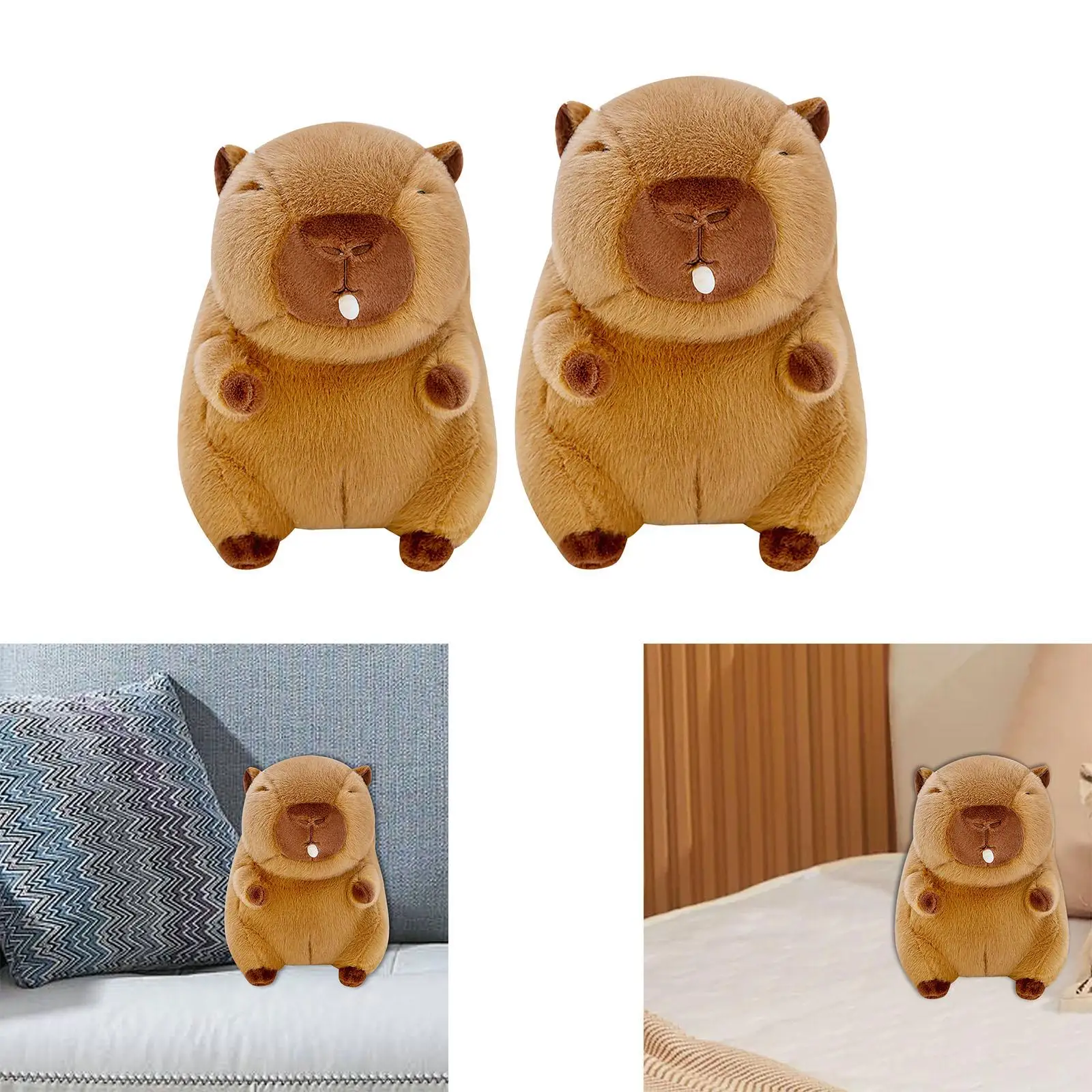 Cute Capybara Stuffed Animal Bubble Capybara Plus Toy Cartoon Animal Comfortable Huggable Capybara Doll for Teens